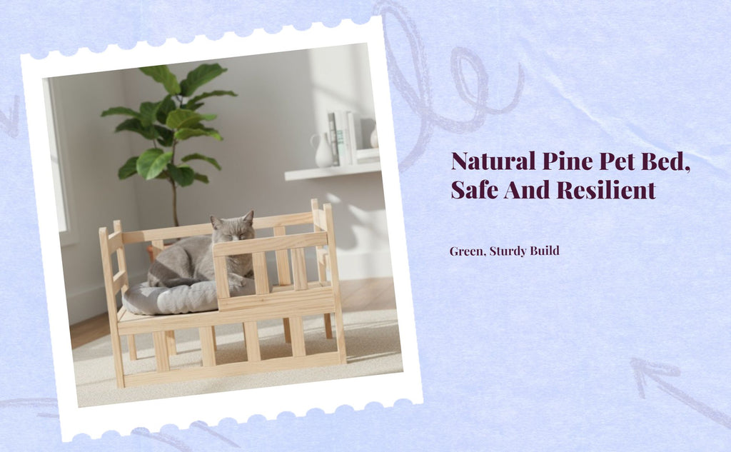 Elevated Cat Bed, Pet Cot, Washable, Calming, Indoor Pad