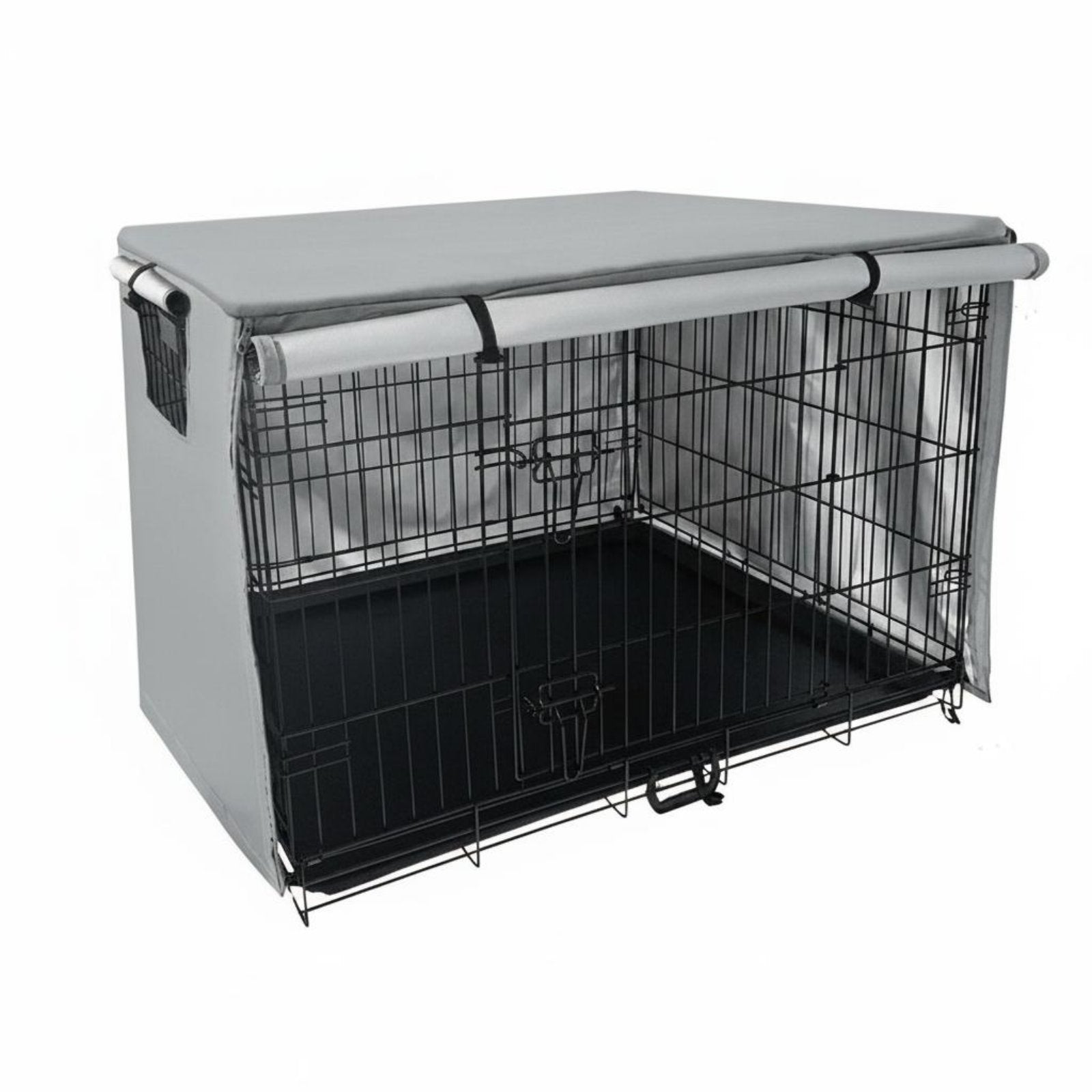 Dog Kennel Cover Waterproof Pet Crate Cover Long-Lasting 210D Oxford Material