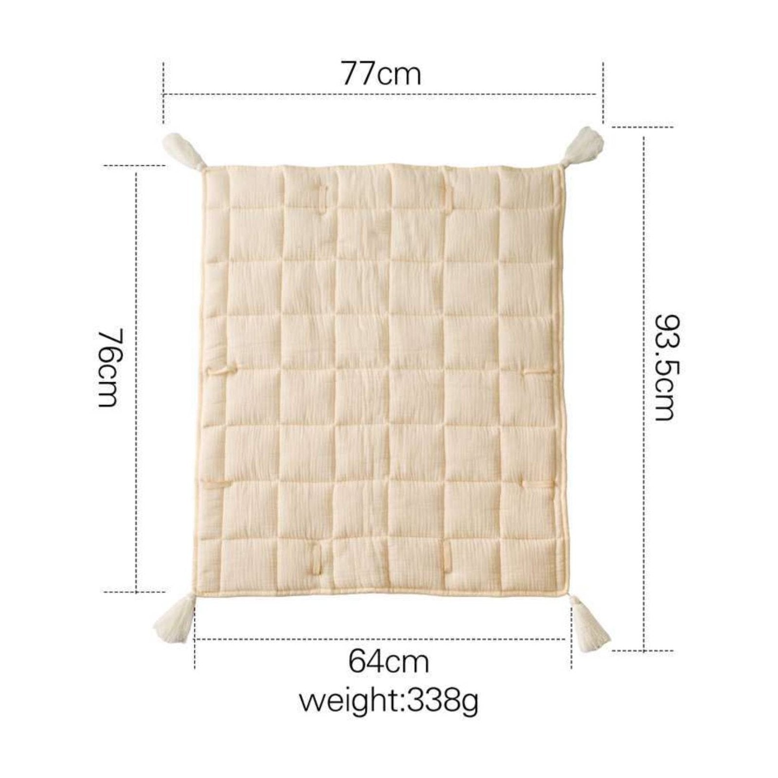 Infant Play Mat Silky Padded Crawling Mat Non-Slip for Playtime
