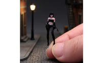 Painted Woman Agent Model Resin Material Display Accessory for Micro Photography