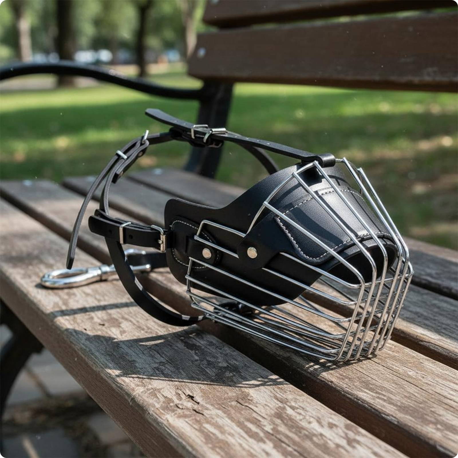 Metal Dog Muzzle Breathable Wire Basket Muzzle Comfortable Fit for Large Dogs