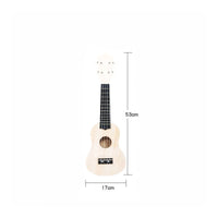 DIY Ukulele Kit Early Music Education Paintable Wooden Ukulele for Beginners