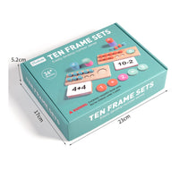 Ten-Frame Counting Toy Sturdy Counting and Math Set Place Value for Children