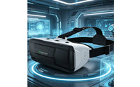 VR Headset with Headphones Wide Phone Compatibility 3D Immersive Reality Headset