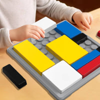 Shape Game Toy Rectangular Blocks Spatial Reasoning Game Raised Edges