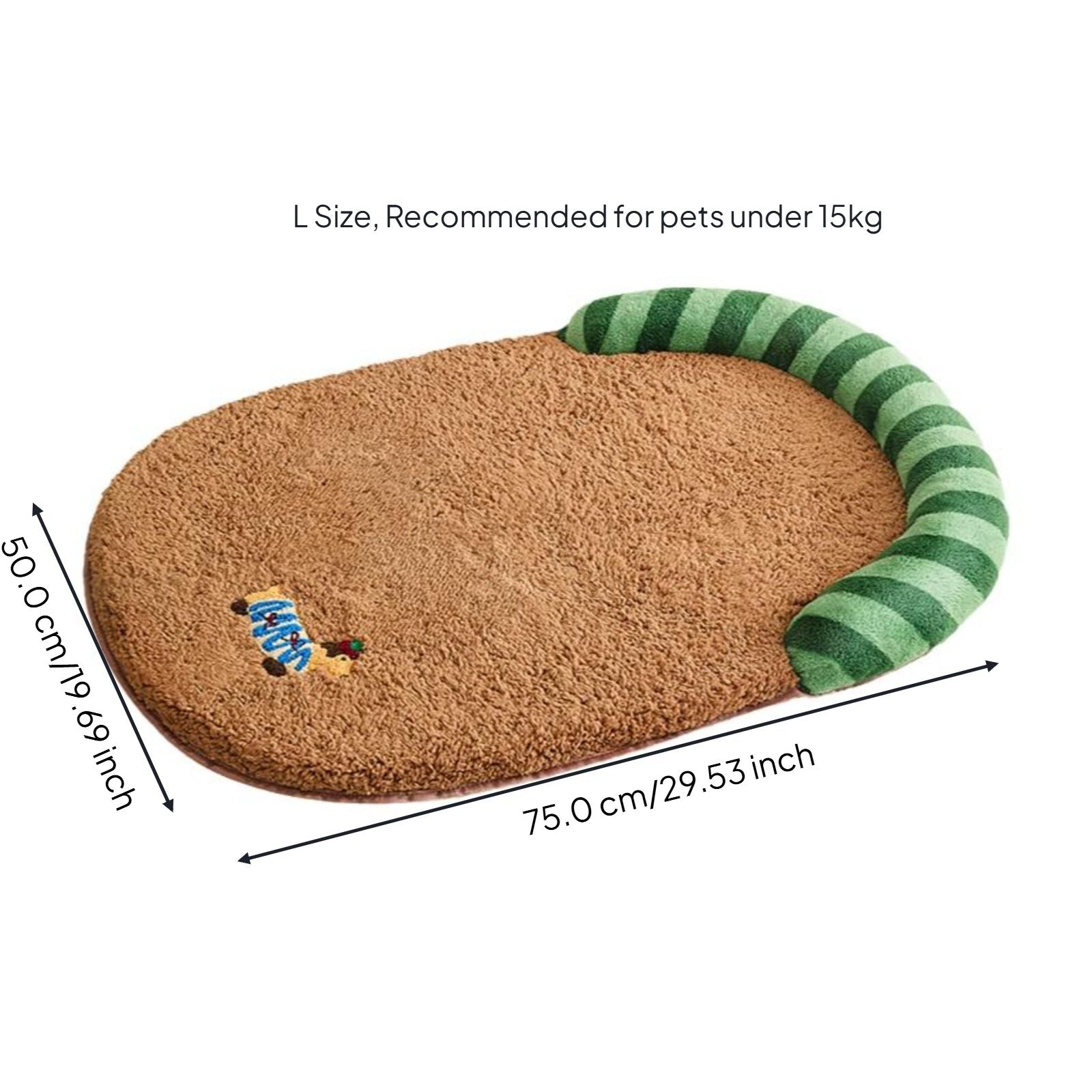 Plush Dog Bed with Removable Cover Comfortable Pet Sofa