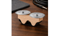 Steel Finger Clappers Long-Lasting Hardwood Body Finger Jingle Natural Wood