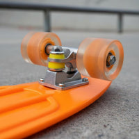 Banana Board Flash Wheels Small Compact Board Non-Slip Deck for Street, Park