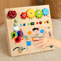 LED Busy Board Electrical Switch Play Learning Toy Hand-Eye Coordination