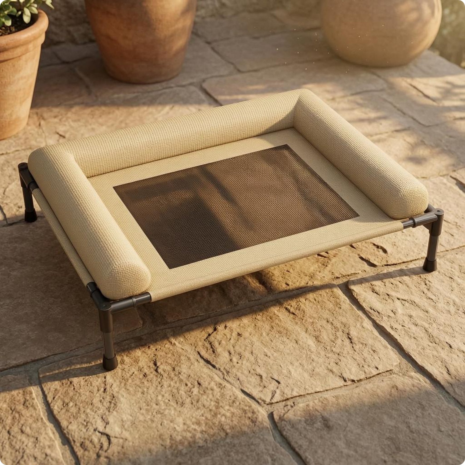Elevated Pet Bed Dampness-Resistant-Resistant Mesh Pet Bed Long-Lasting