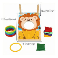 Lion Toss Board Interactive Children's Activity Colorful