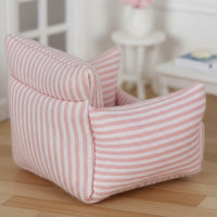 BJD Sofa Handmade Dollhouse Single Sofa Soft Cushion