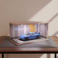 LED Model Car Display Case Gift Idea 1:18 Car Display Box Realistic Details