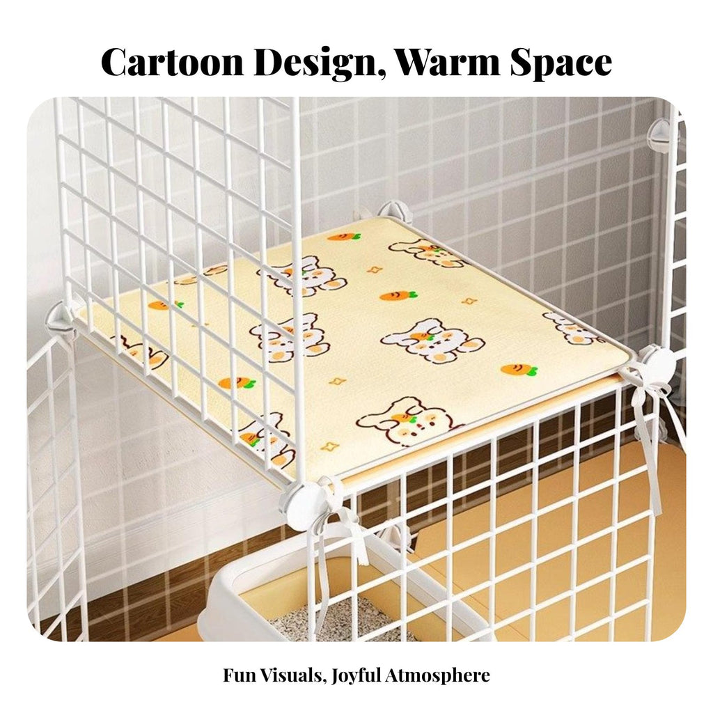 Woven enclosure Liner throughout the year Pet Mat Breathable for Indoors, Playpen