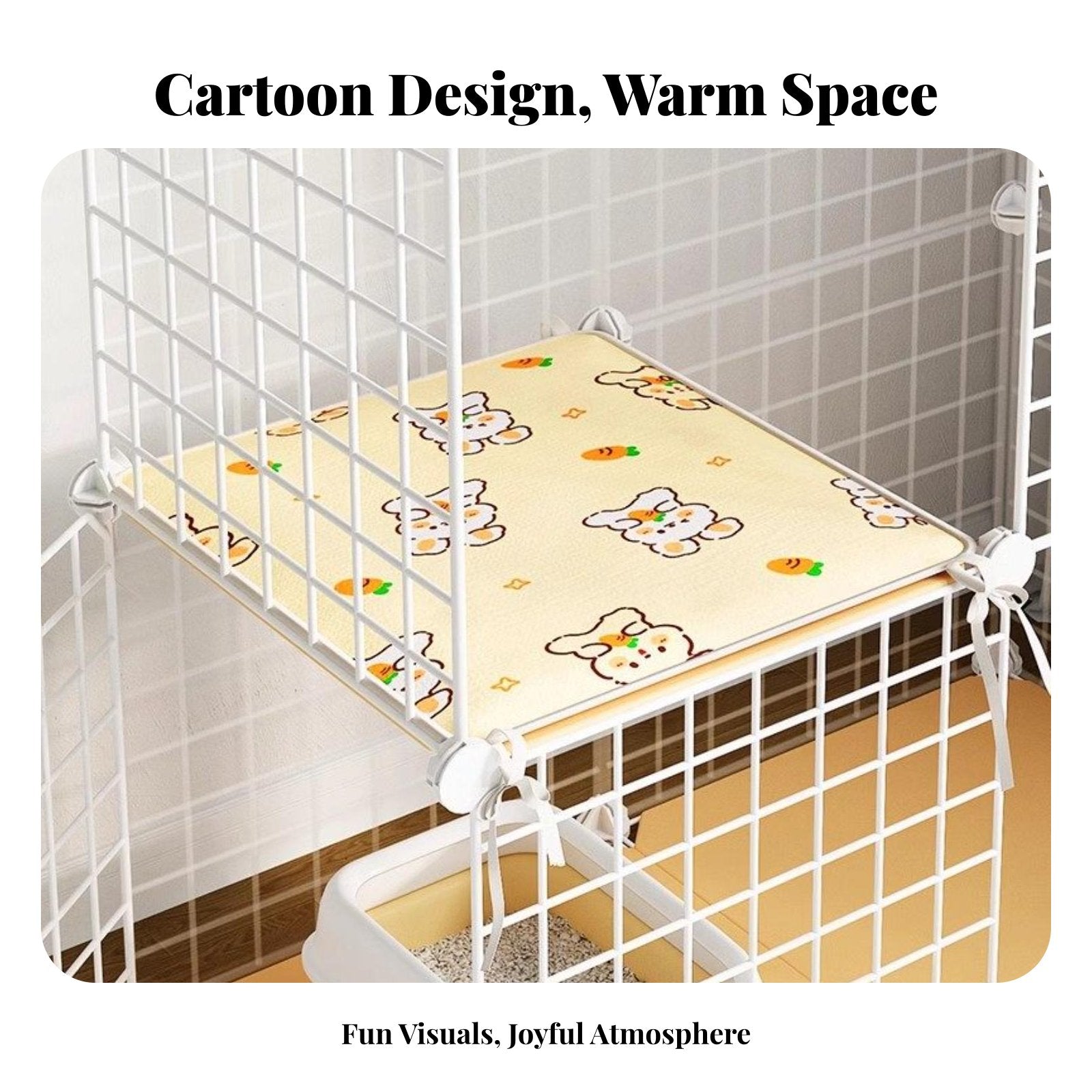 Woven enclosure Liner throughout the year Pet Mat Breathable for Indoors, Playpen