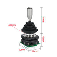 4NO Professional Joystick Silver Alloy Contacts Elastic Reset Operating Stick