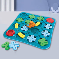 Reasoning Maze Brain Teaser Toy Colorful Marble Maze Board Hand-Eye Coordination