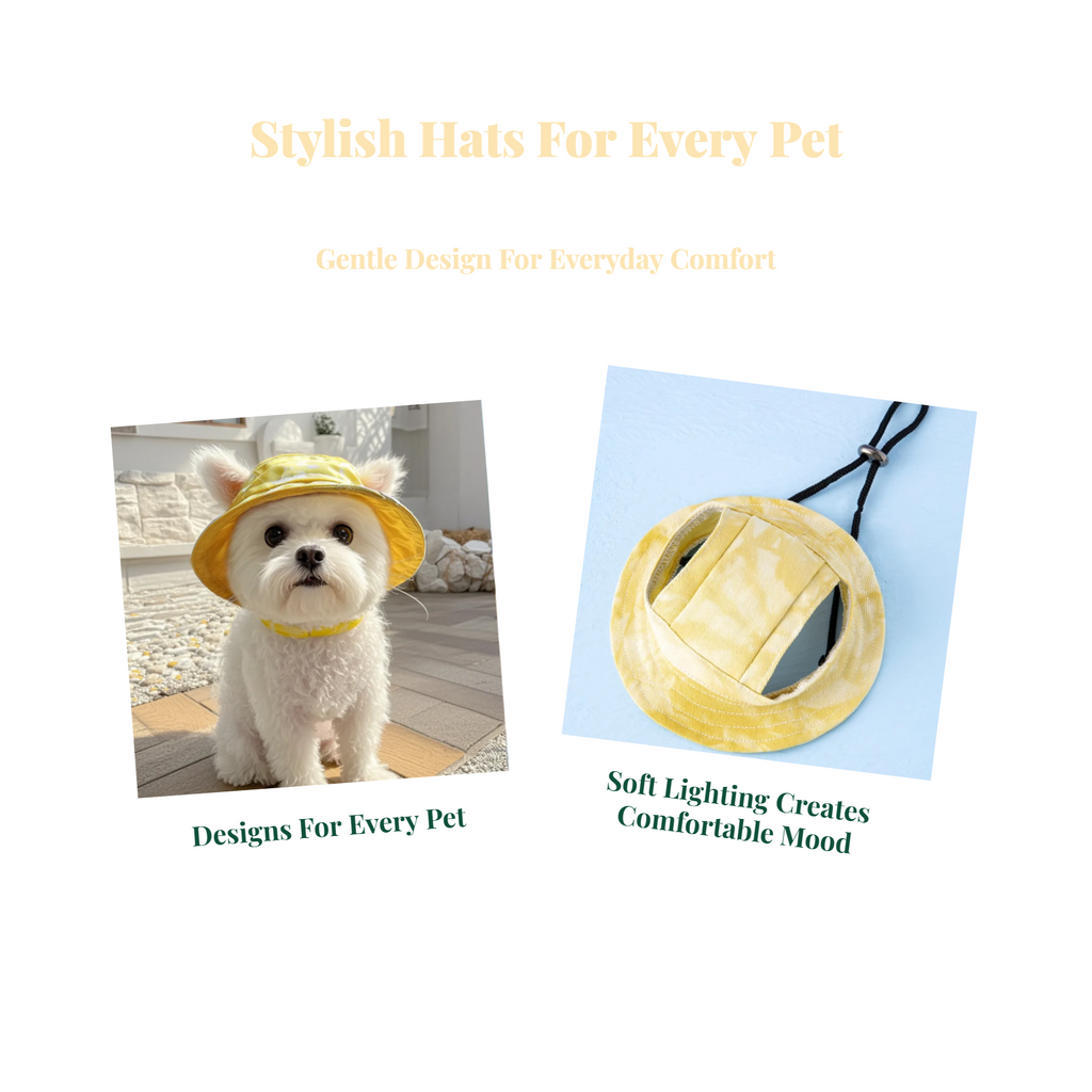 Dog Sun Hat, Adjustable, Lightweight, Summer, Beach