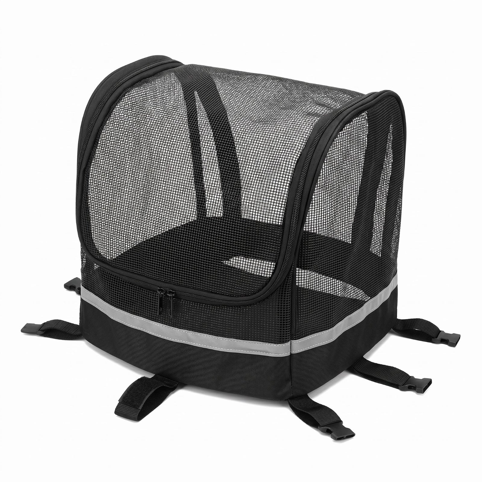 Front Bike Pet Carrier Reflective Strip Pet Accessory Rectangular