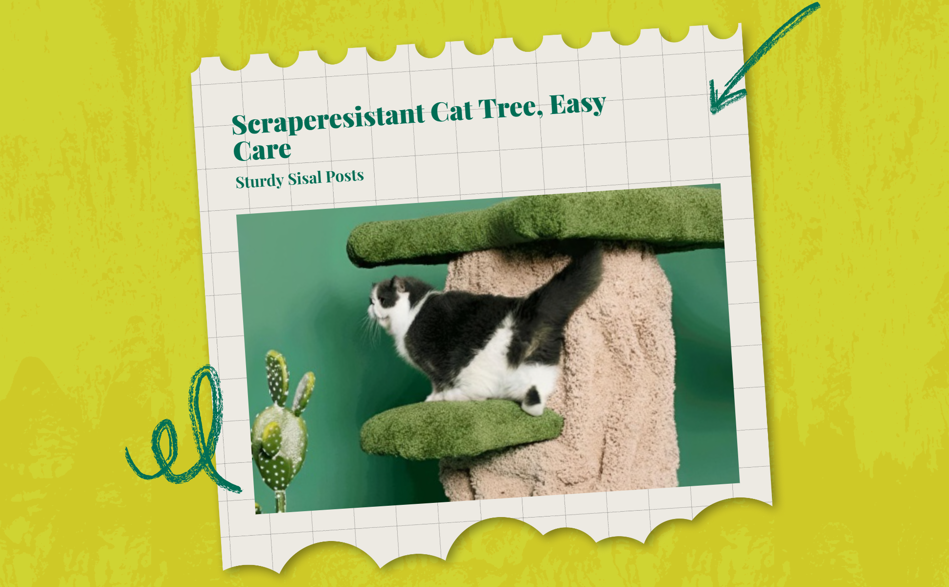 Cat tree with condo