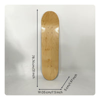 8.0 Inch Maple Deck Long-Lasting Skateboarding Equipment DIY Ready
