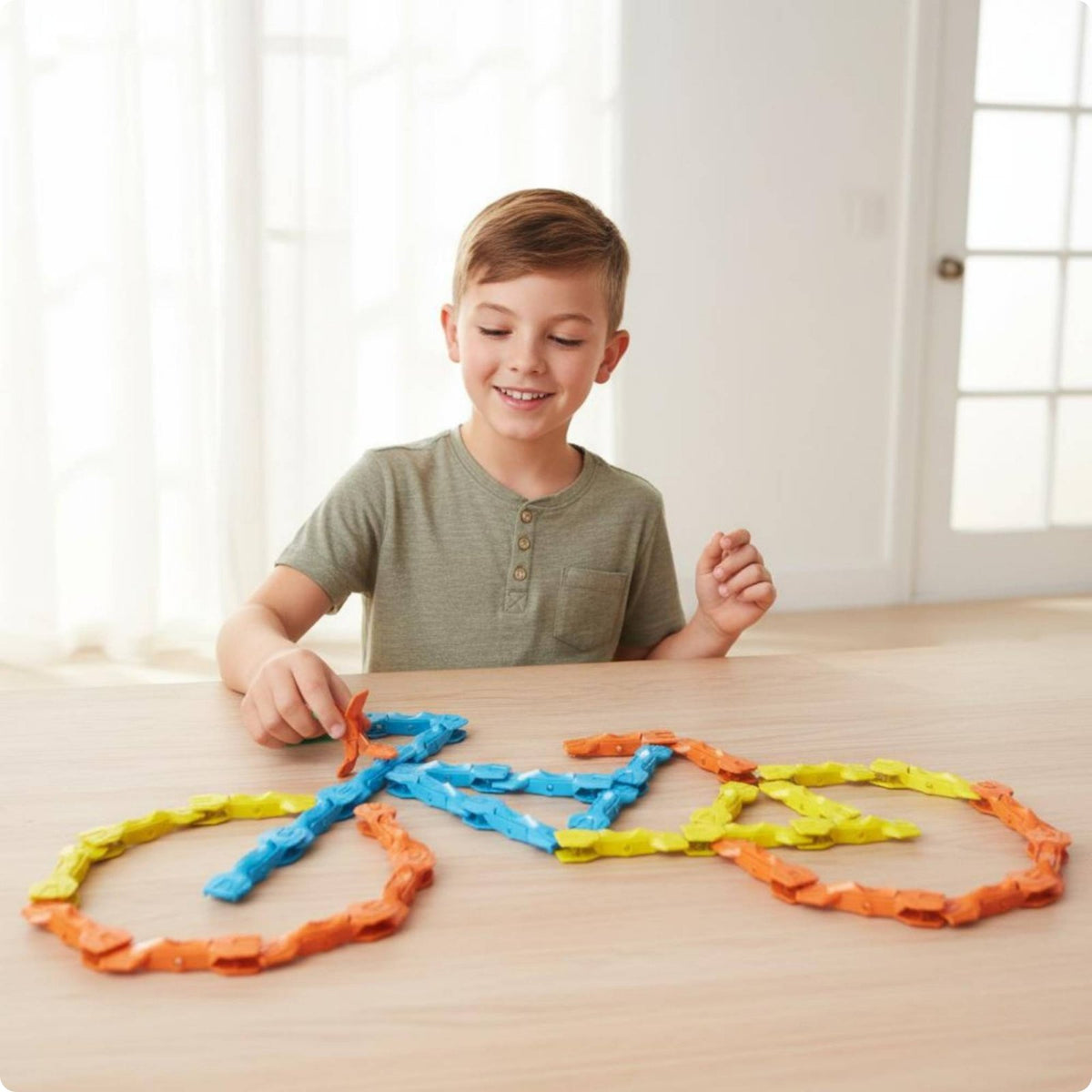 Jumping Toppling Tile Toy Toppling Tile Clip Toy Smooth Edges Stacking Game for Students