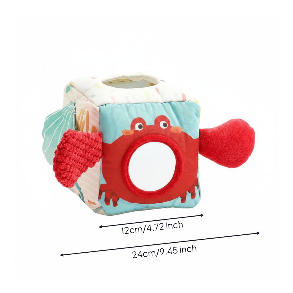 Baby Tissue Box Sensory Toy Soft Child-Led Tissue Box Toy Portable for Infants