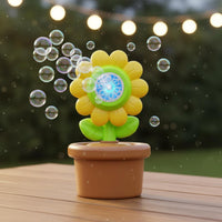 Sunflower Bubble Machine Colorful Plaything Plastic for Children