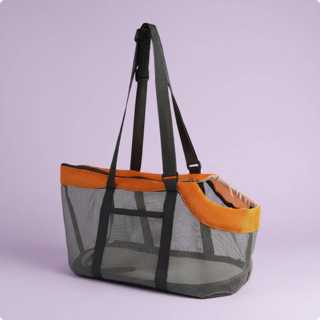 Mesh Pet Carrier Bag Foldable Mesh Pet Carrier Lightweight for Travel