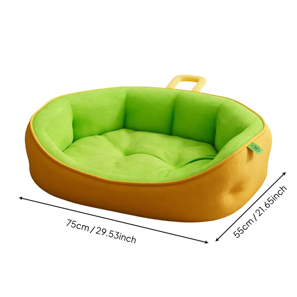 Washable Cat Bed All Season Cuddler Dog Bed Non-Slip Bottom for Small Dogs, Cats