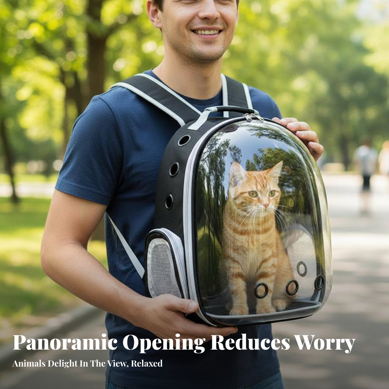 Space Capsule Pet backpackpack Portable creature container Breathable for Hiking
