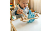 Rabbit Bead Picking Toy Wood Concentration Training Toy Counting
