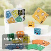 Hands-on Tin Puzzle Game Cognitive Skills Expression Matching Toy