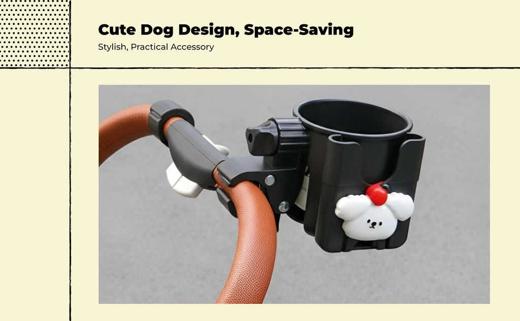 Non-slip stroller cup holder