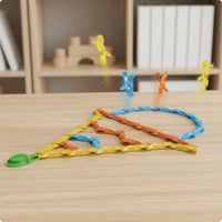 Jumping Toppling Tile Toy Toppling Tile Clip Toy Smooth Edges Stacking Game for Students