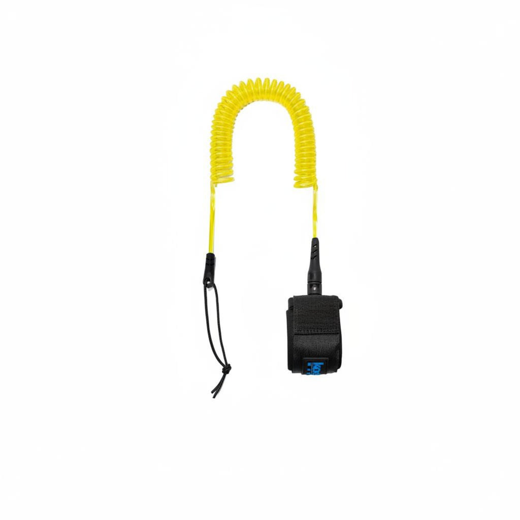 Coiled Stand-up Paddleboard Leash Universal Fit 10ft Coiled Surf Cord Reduces Drag Paddleboard Ankle Leash for Paddleboarding