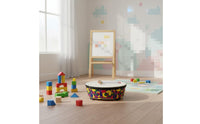 22-Inch Wooden Floor Drum Easy to Children's Music Drum Sturdy Design Percussion Instrument for Young Children, Early Education