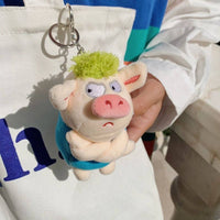 Angry Pig Soft Keychain Simple Clasp Personal Accessory Trendy Gift for Students