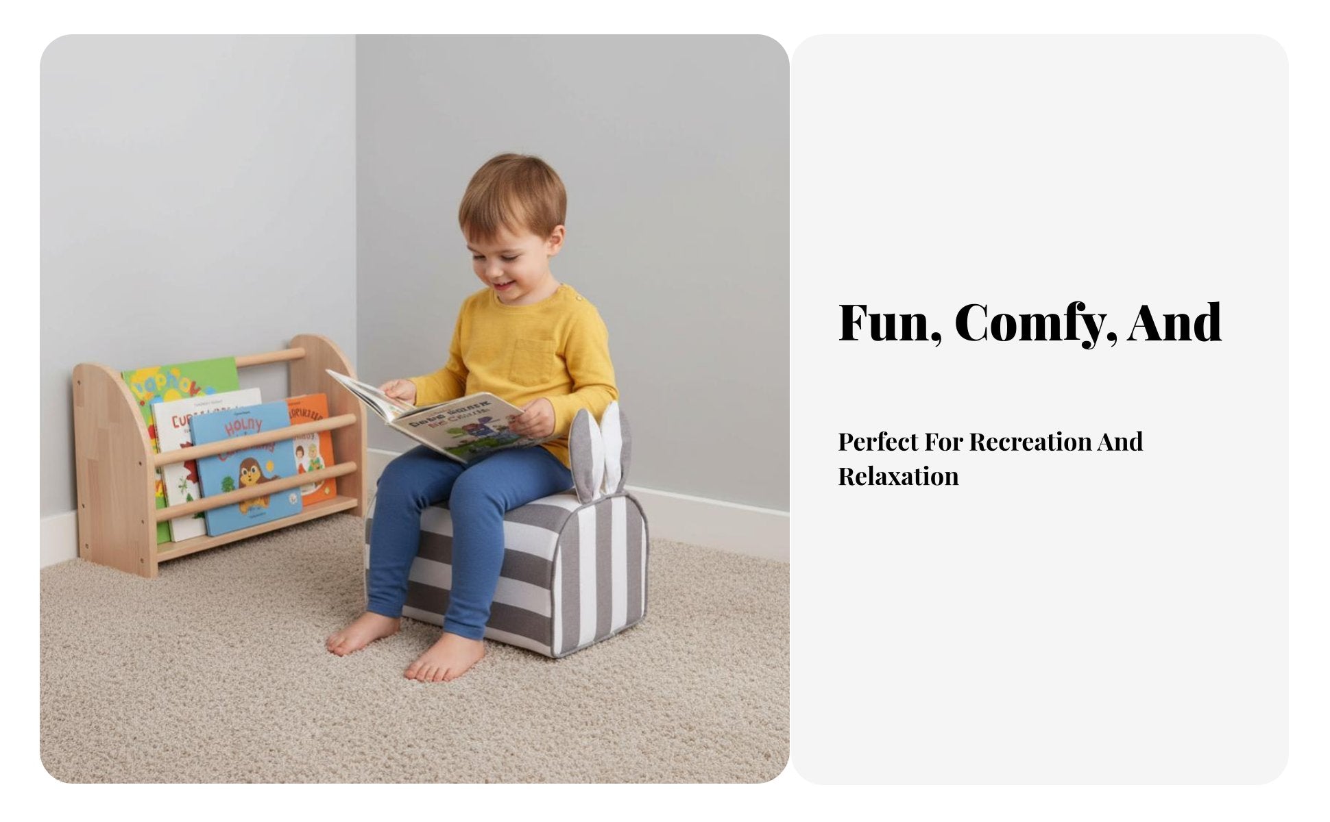hare Character Chair Easy to Clean children's Furniture for Playroom, Toddlers