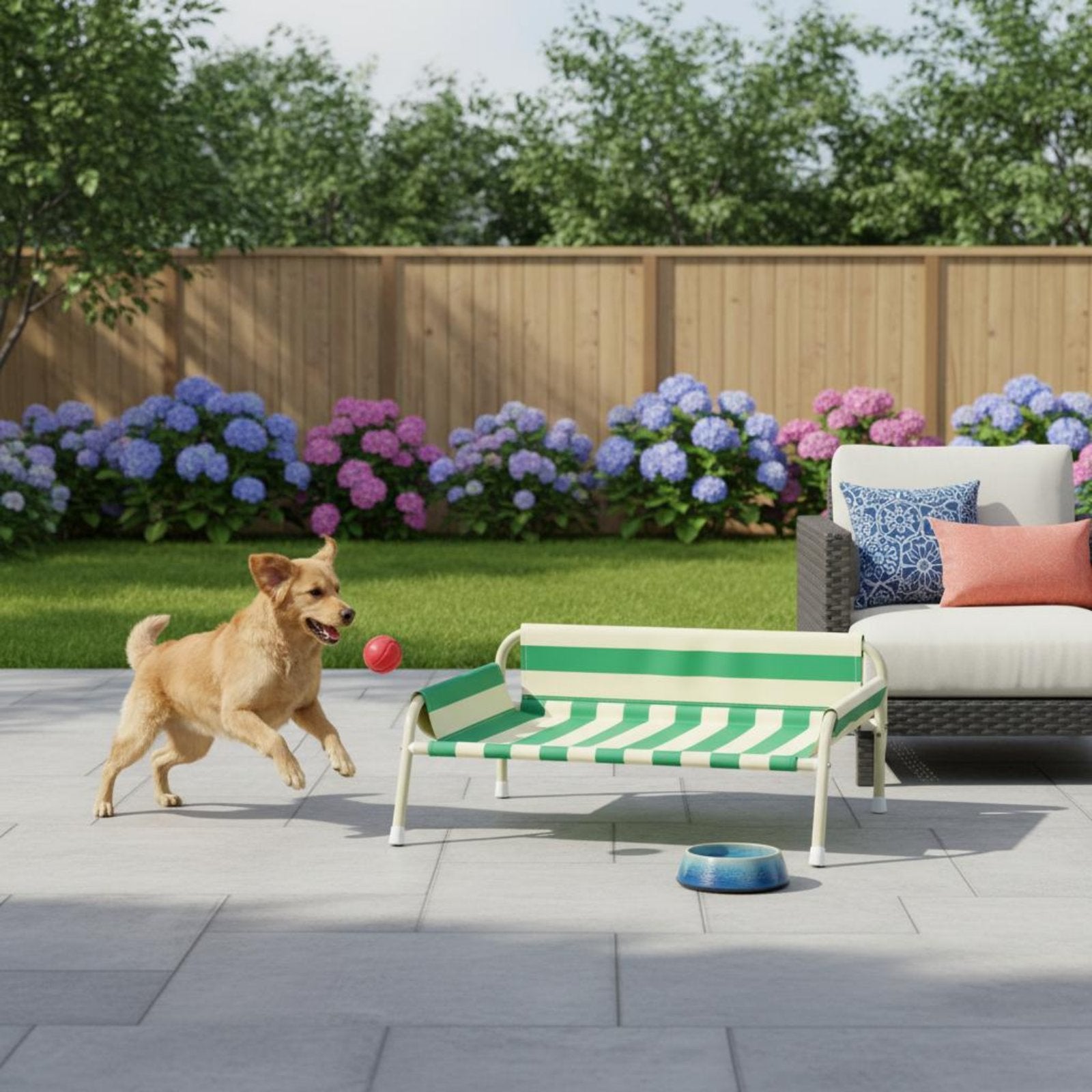 Elevated Dog Bed Long-Lasting Raised Pet Cot Water-Resistant-Proof for Indoor