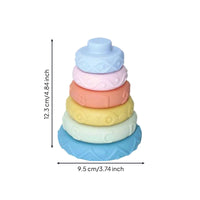 Stacking Bath Toy Easy to Clean Floating Bath Boat Toy Safe Material for Bathtub