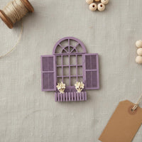 Miniature House Window Realistic Look Dollhouse Window Model Shutter Design