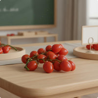 Artificial Cherry Tomato Bunch Photography Prop Decor Item Decorative Table Ornament for Classroom Props