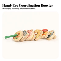 Hand-Eye Coordination Fruit and Vegetable Lacing Beads Food Threading Toy Threading and Lacing Toy Colorful