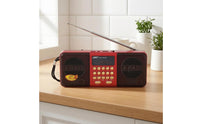 Portable Radio Speaker Small Display Battery Radio Speaker Button Control Panel