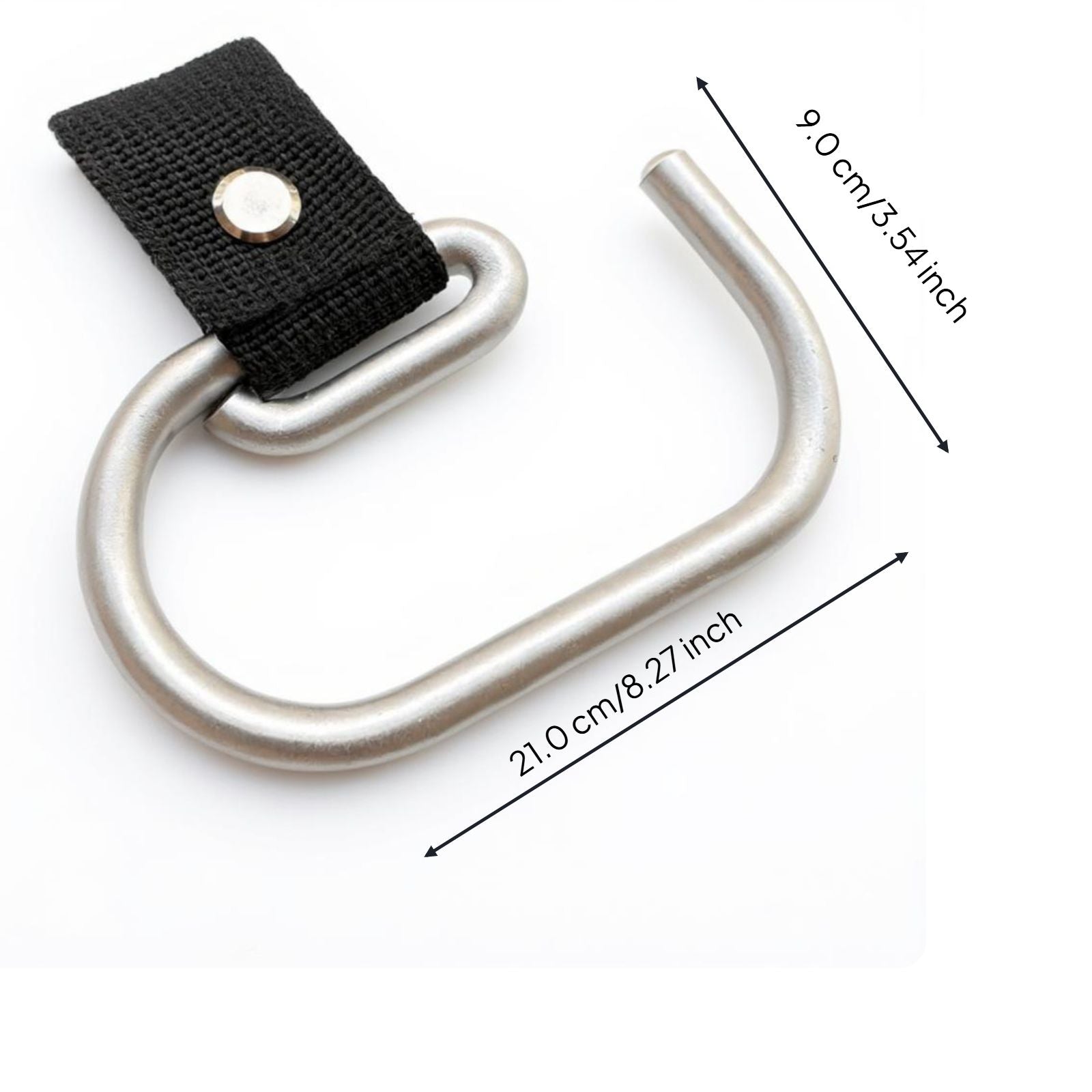 Non-slip stroller hook organizer
