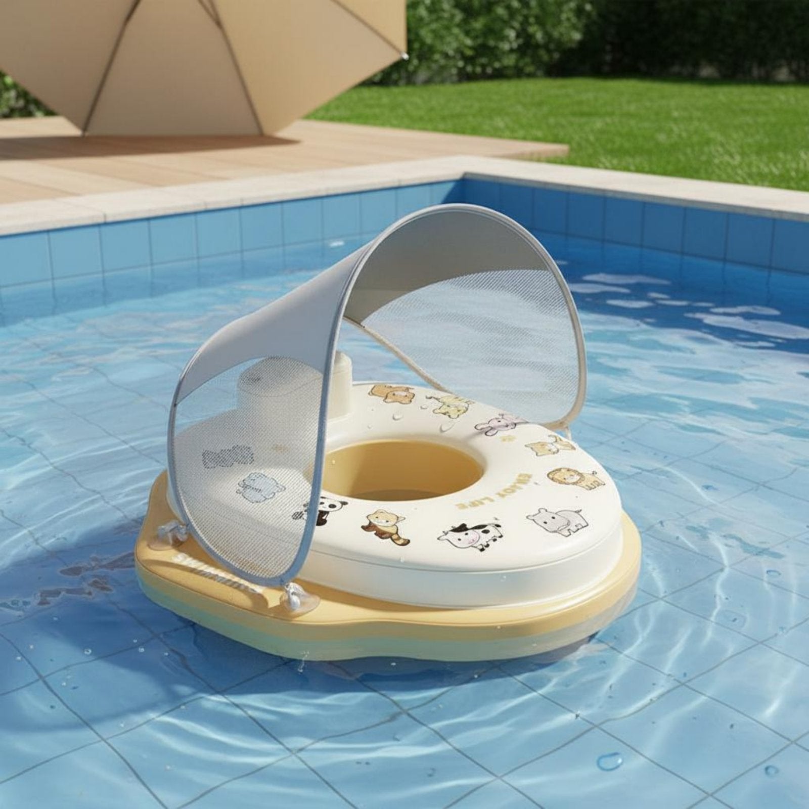 Baby Pool Buoy with Canopy Included Canopy Baby Buoy UPF 50+ for Toddlers