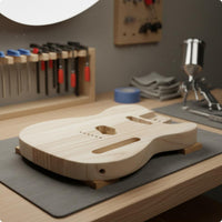 Classic Design Guitar Body Paintable Instrument Parts Wooden for Repair