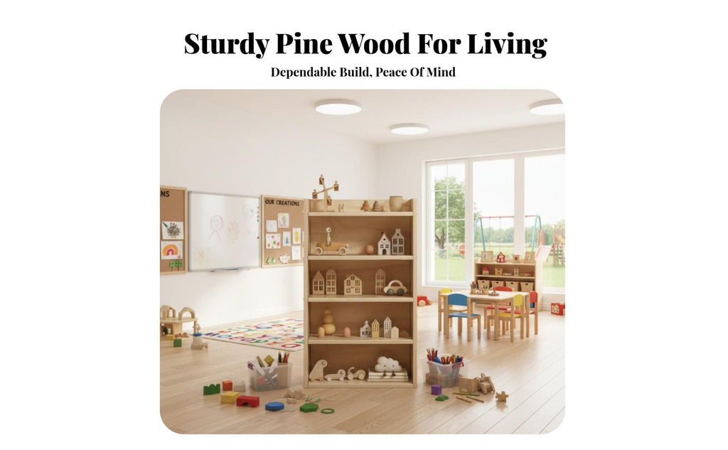 Childchild-safe Multi-Tier children's Organizer Stable frame kids' Furniture Large Capacity shelving unit Space-Saving for Toddlers, Kindergarten educators, Parents, Playroom, Nursery, Living Room, Bedroom