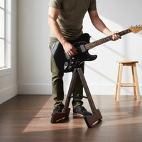 Wooden Guitar Stand Foldable Folding Guitar Stand Stable for Practice Room